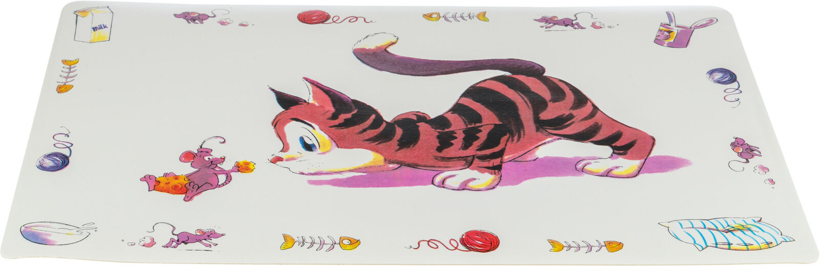 Petshop - Servet Comical-Cat pentru Castron, Pisici, Plastic, 44 x 28 cm