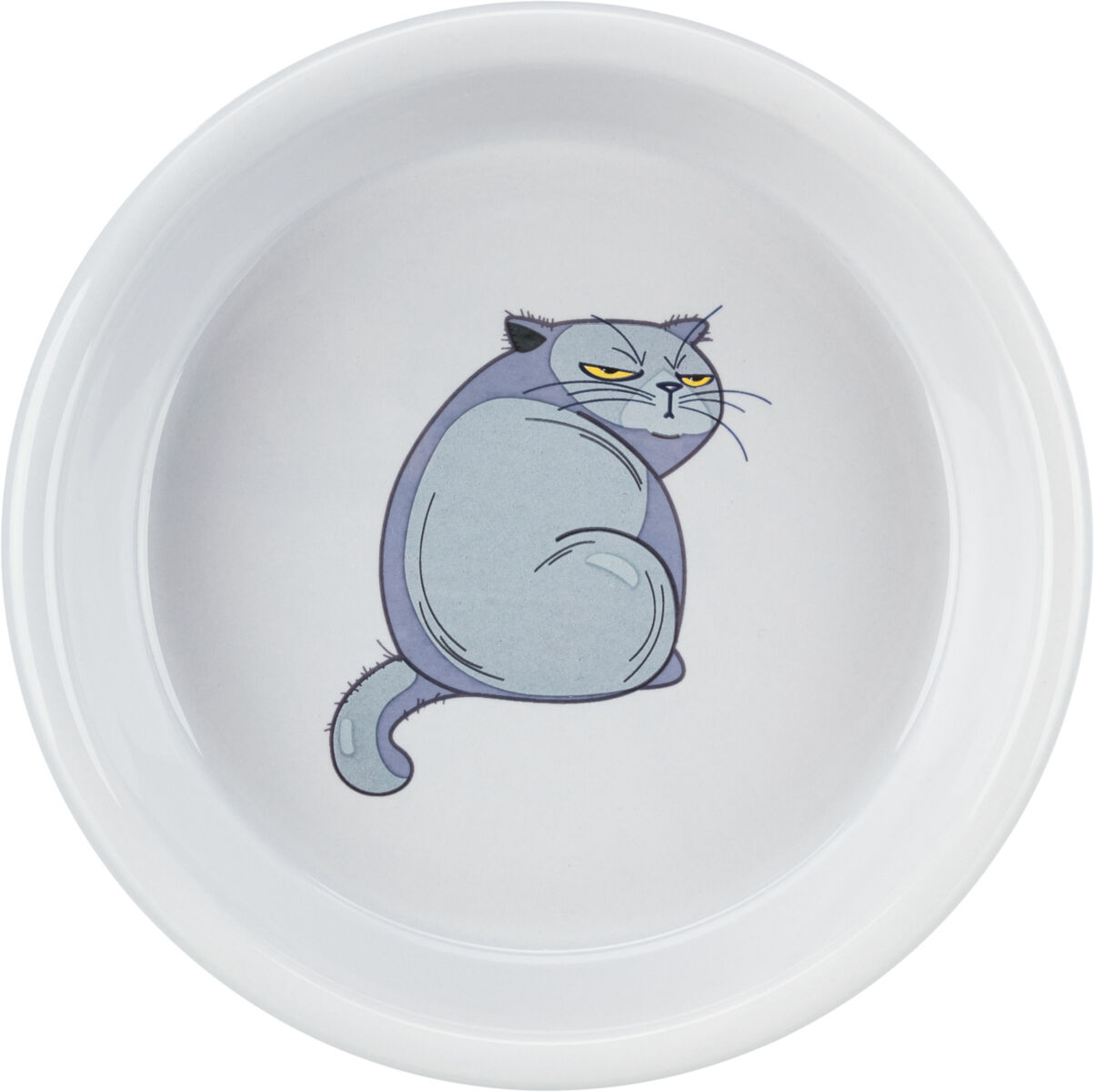 Castron Ceramic Pentru Pisici, 0.25 l/13 cm, Gri [1]