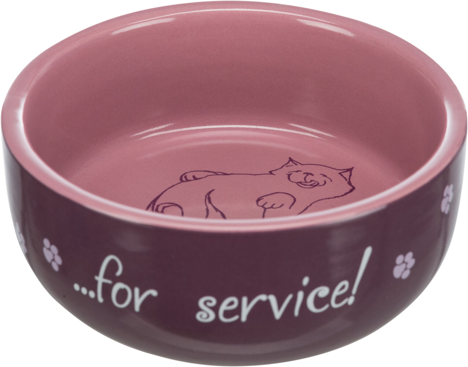 Castron Ceramic Pentru Pisici, 0.3 l/11 cm, Diverse Culori [1]