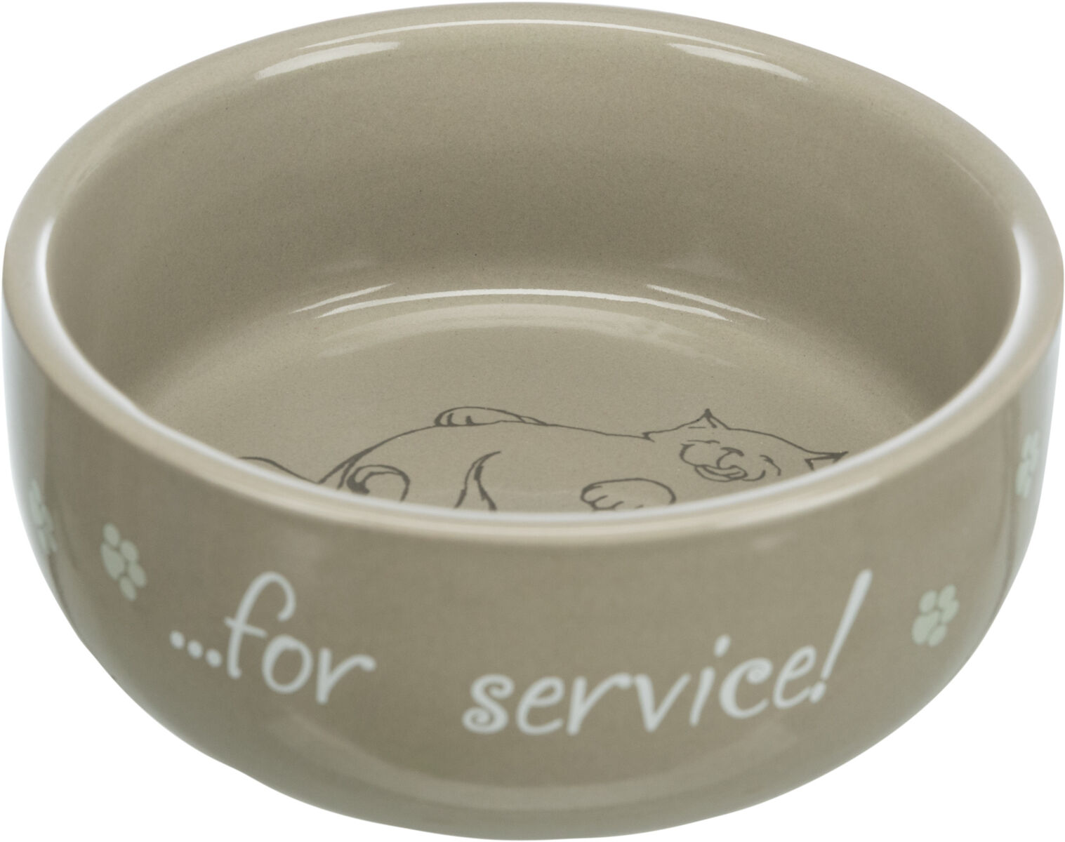 Castroane si adapatori animale - Castron Ceramic Pentru Pisici, 0.3 l/11 cm, Diverse Culori