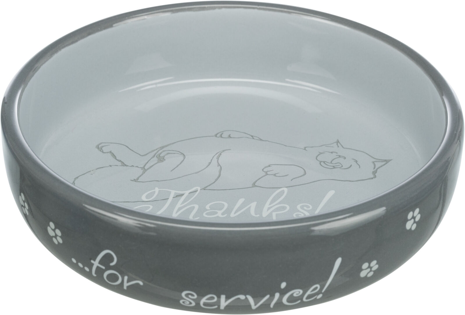 Castron Ceramic Pentru Pisici, 0.3 l/15 cm, Diverse Culori [2]