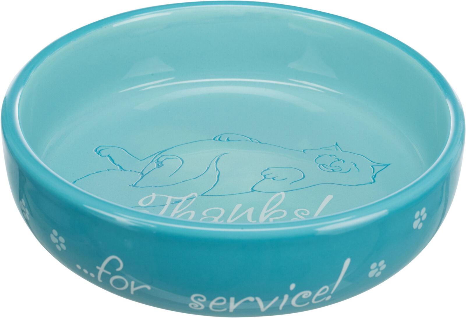 Castron Ceramic Pentru Pisici, 0.3 l/15 cm, Diverse Culori [3]