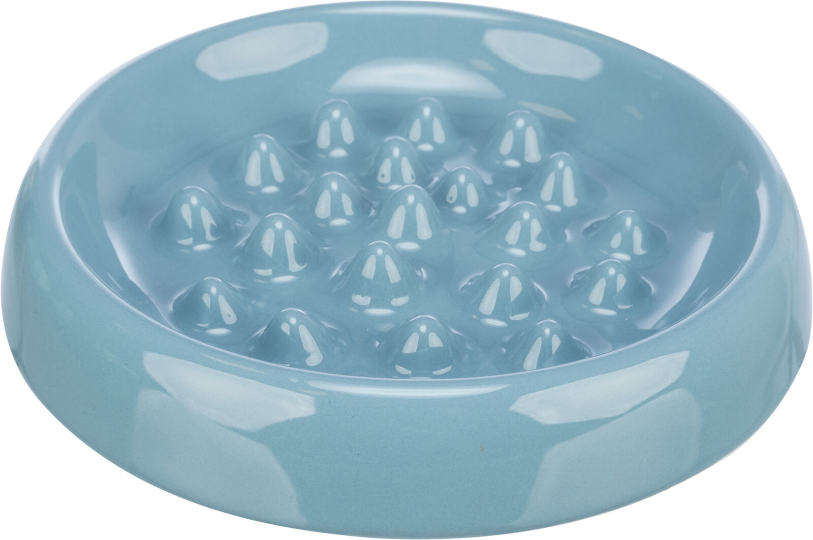 Castroane si adapatori animale - Castron Ceramic Pentru Hranire Lenta, 0.25 l / 18 cm, Diverse Culori