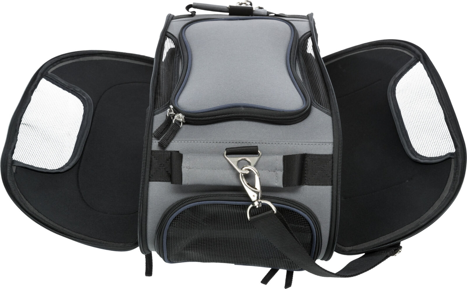 Geanta de Transport, Airline Wings, 28 x 23 x 46 cm, Pana la 20 kg, Gri/Albastru [3]