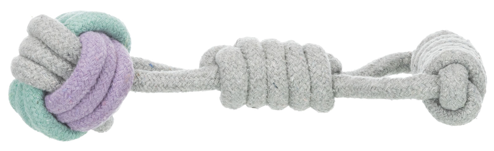 Petshop - Jucarie Pentru Caini, Junior, Minge Nod Pe Sfoara, 6/23 cm