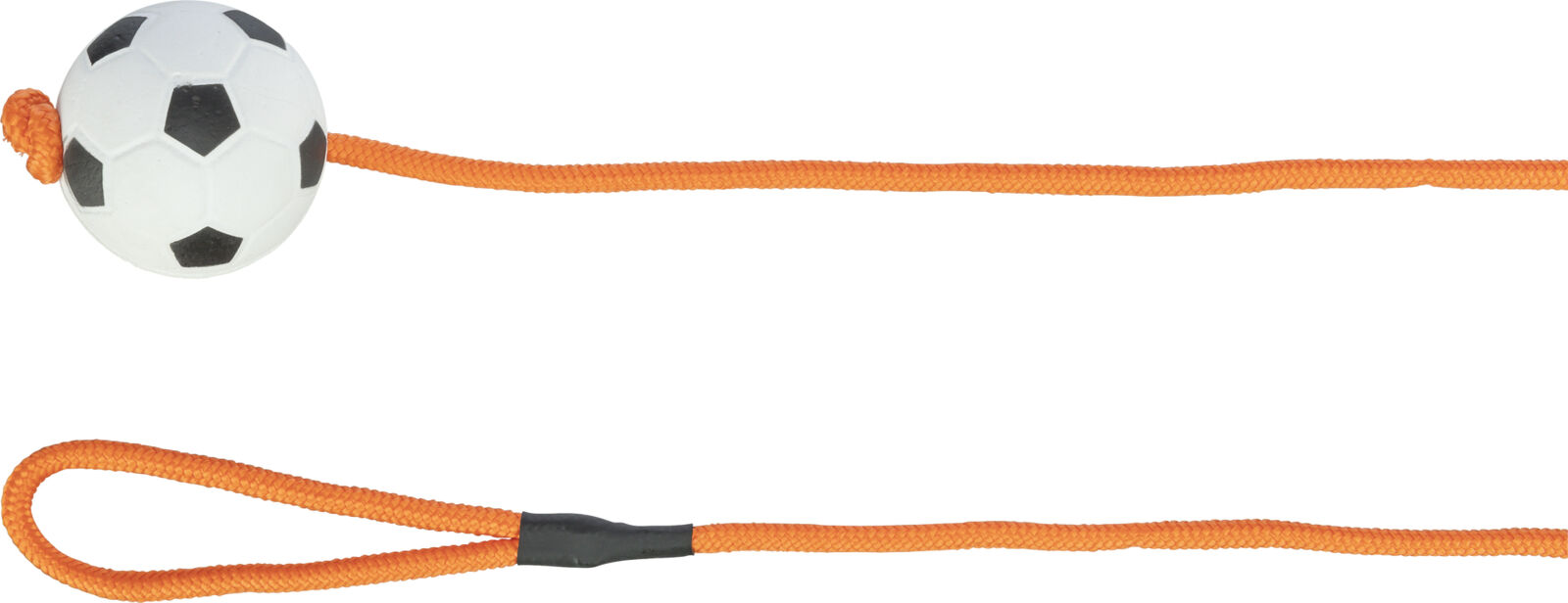 Petshop - Jucarie Pentru Caini, Minge Fotbal Pe Sfoara, Plutitoare, 6 cm/1.00 m