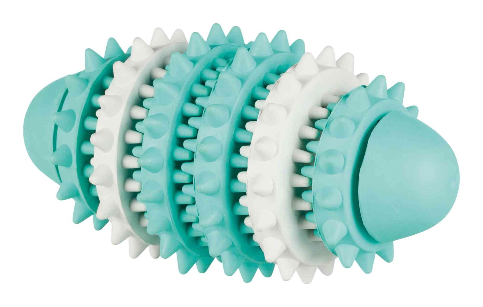 Petshop - Jucarie Pentru Caini, Denta Fun, Minge Rugby, Aroma Menta, Cauciuc,15 cm