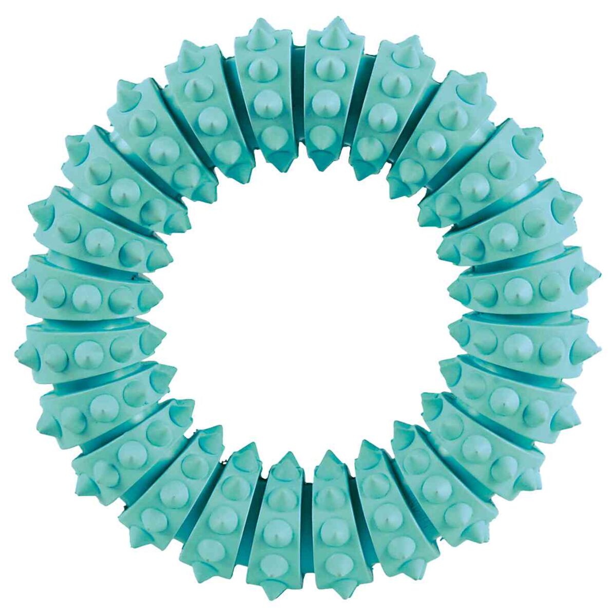 Petshop - Jucarie Pentru Caini, Denta Fun, Inel, Aroma Menta, Cauciuc, 12 cm
