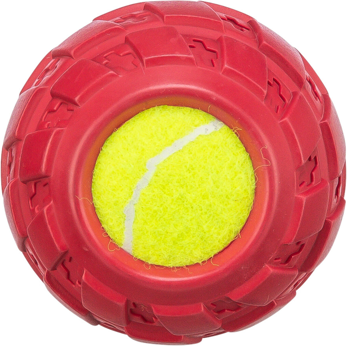 Jucarie Pentru Caini, Minge Tenis in Anvelopa Cauciuc, 7.5 cm [1]