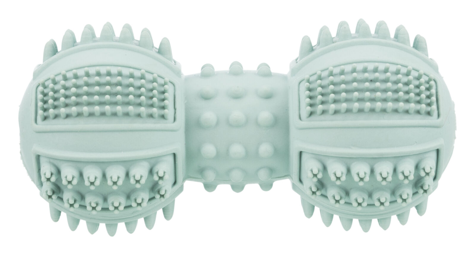 Jucarie Pentru Caini, Junior, Gantera, Cauciuc, 9 cm, Diverse Culori [4]
