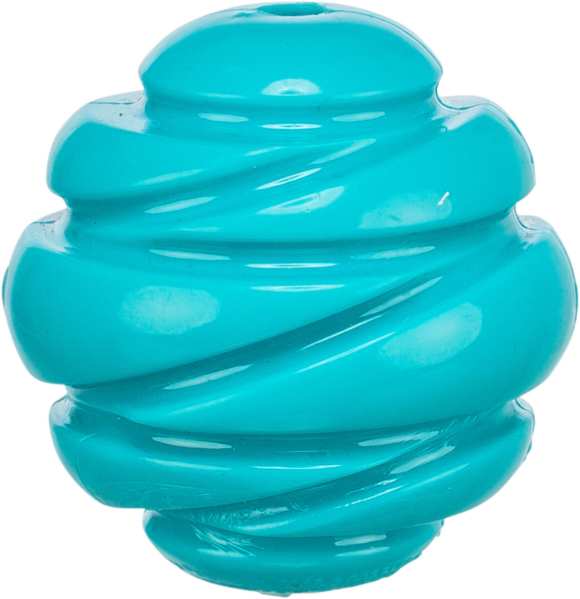 Petshop - Jucarie Pentru Caini, Minge Super Strong, TPR, 6 cm, Petrol