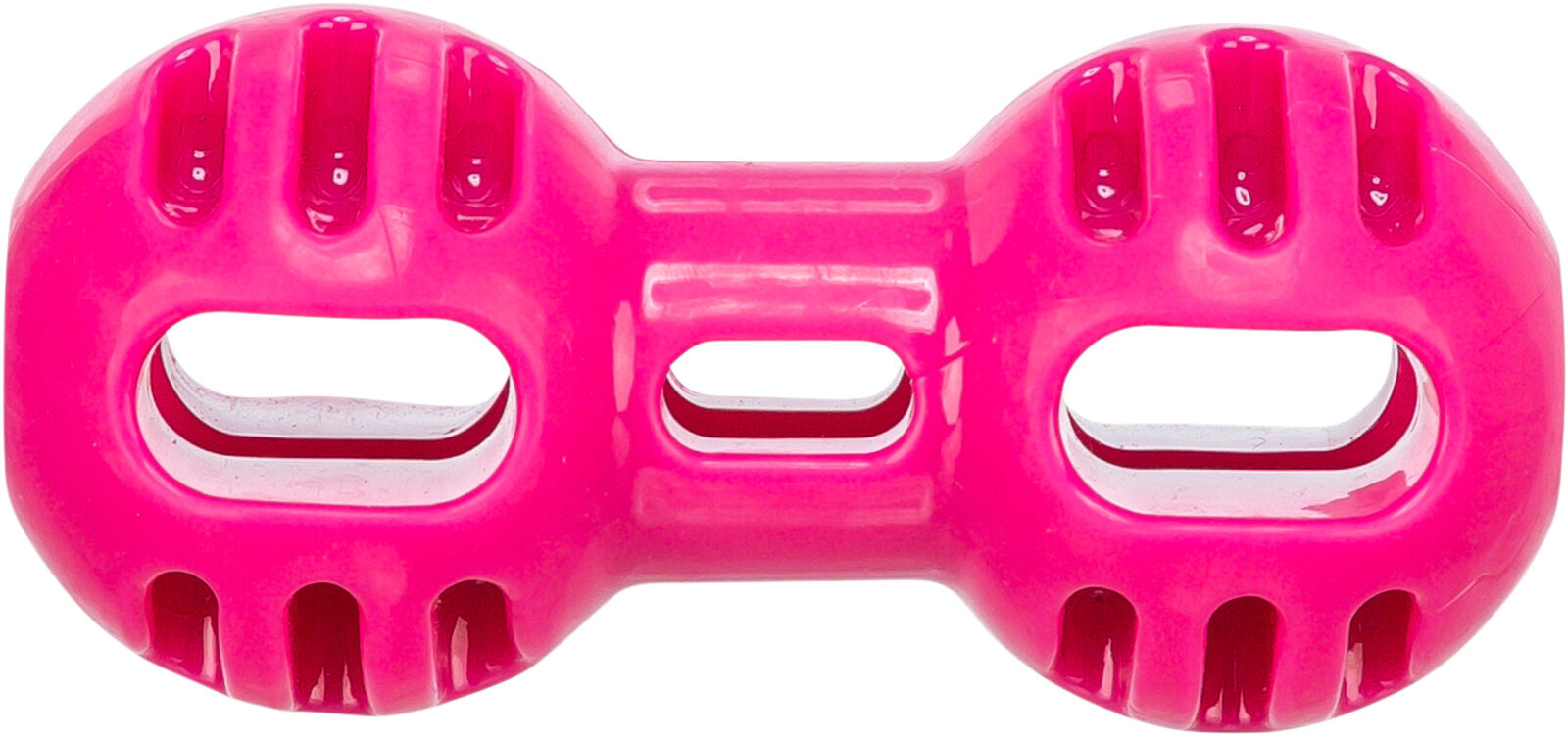 Petshop - Jucarie Pentru Caini, Gantera, TPR, 11 cm, Roz
