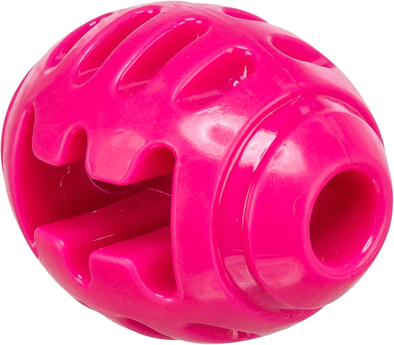 Jucarie Pentru Caini, Minge Rugby, TPR, 8.5 cm, Roz [1]