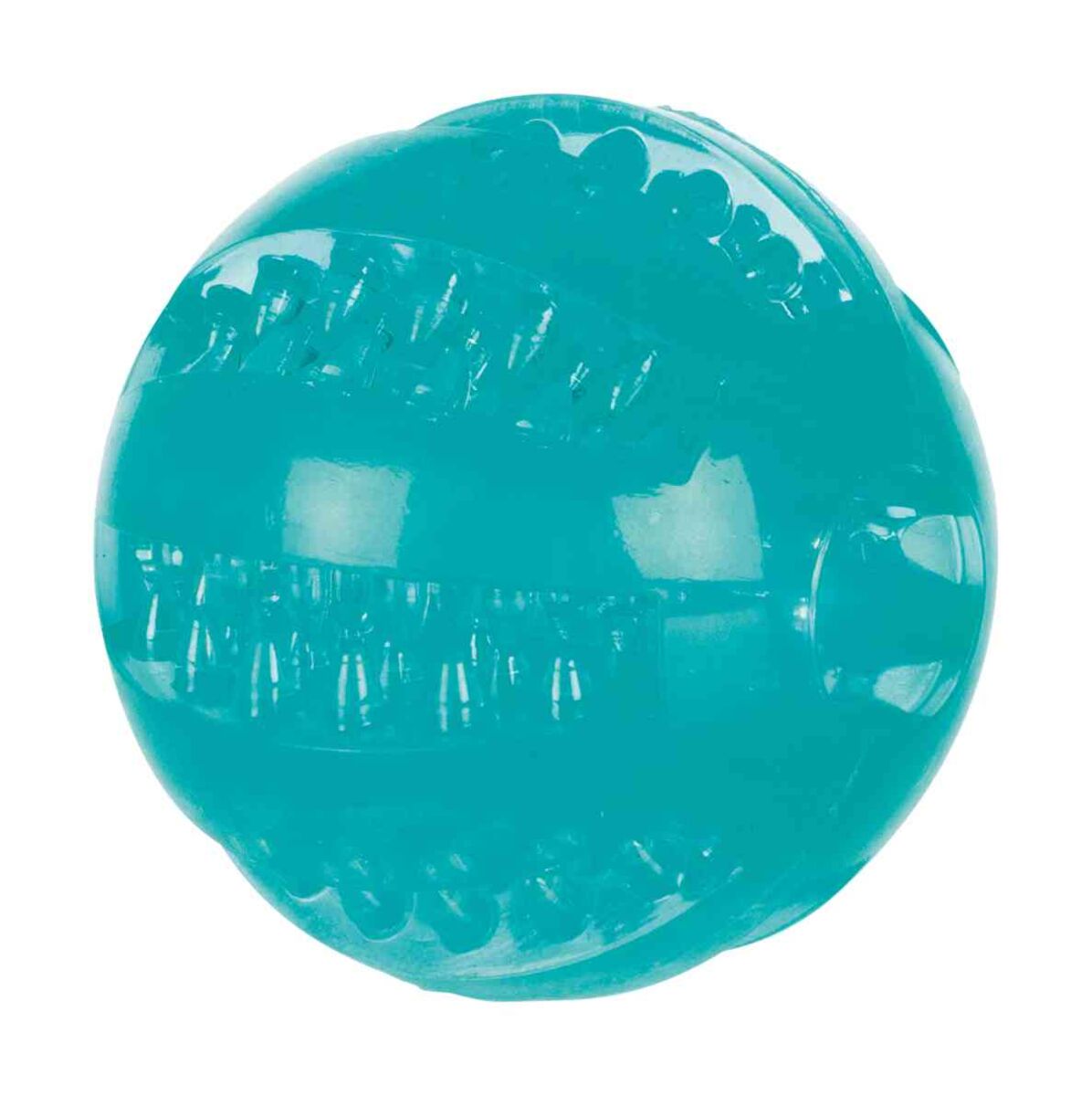 Petshop - Jucarie Pentru Caini, Denta Fun, Minge, Aroma Menta, TPR, 6 cm