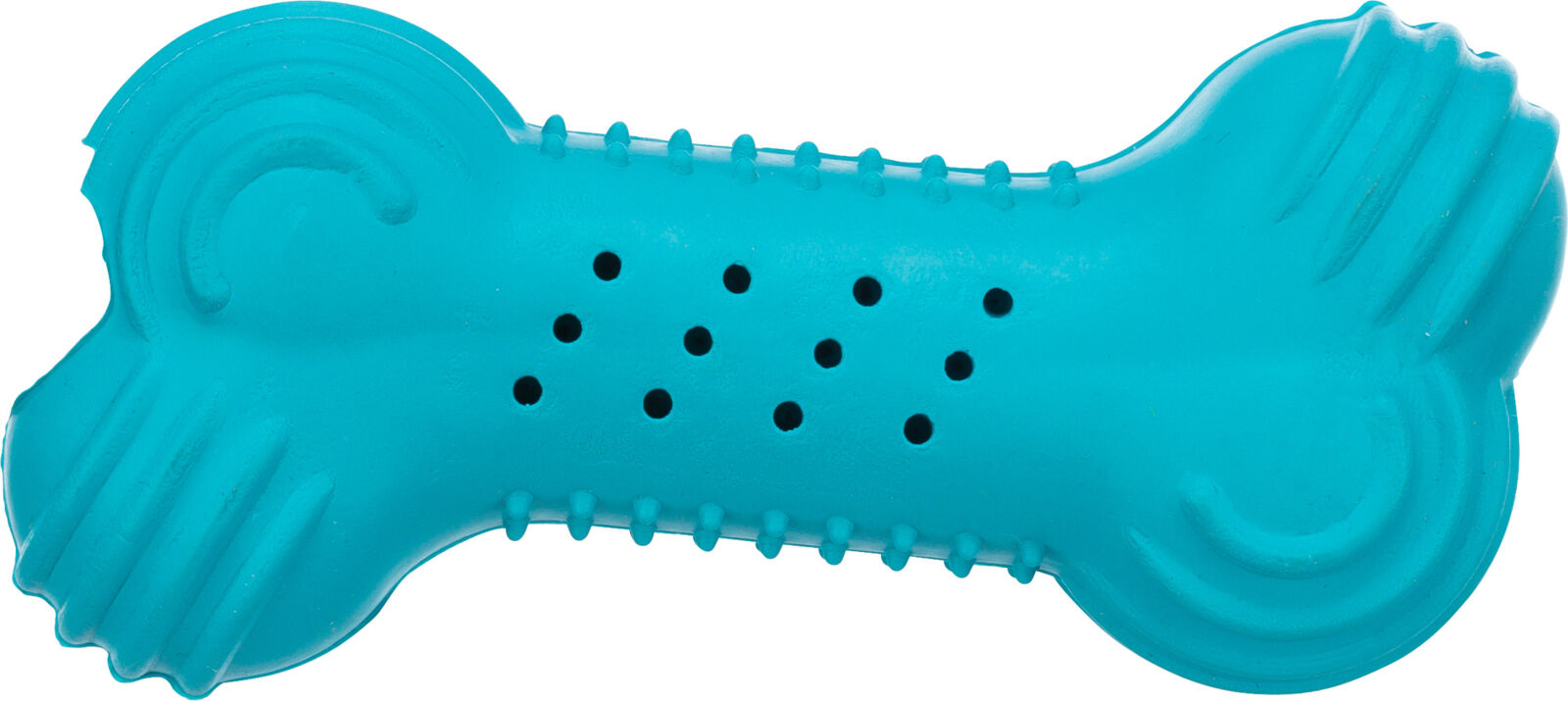 Petshop - Jucarie Racoritoare Pentru Caini, Os, Cauciuc, 11 cm