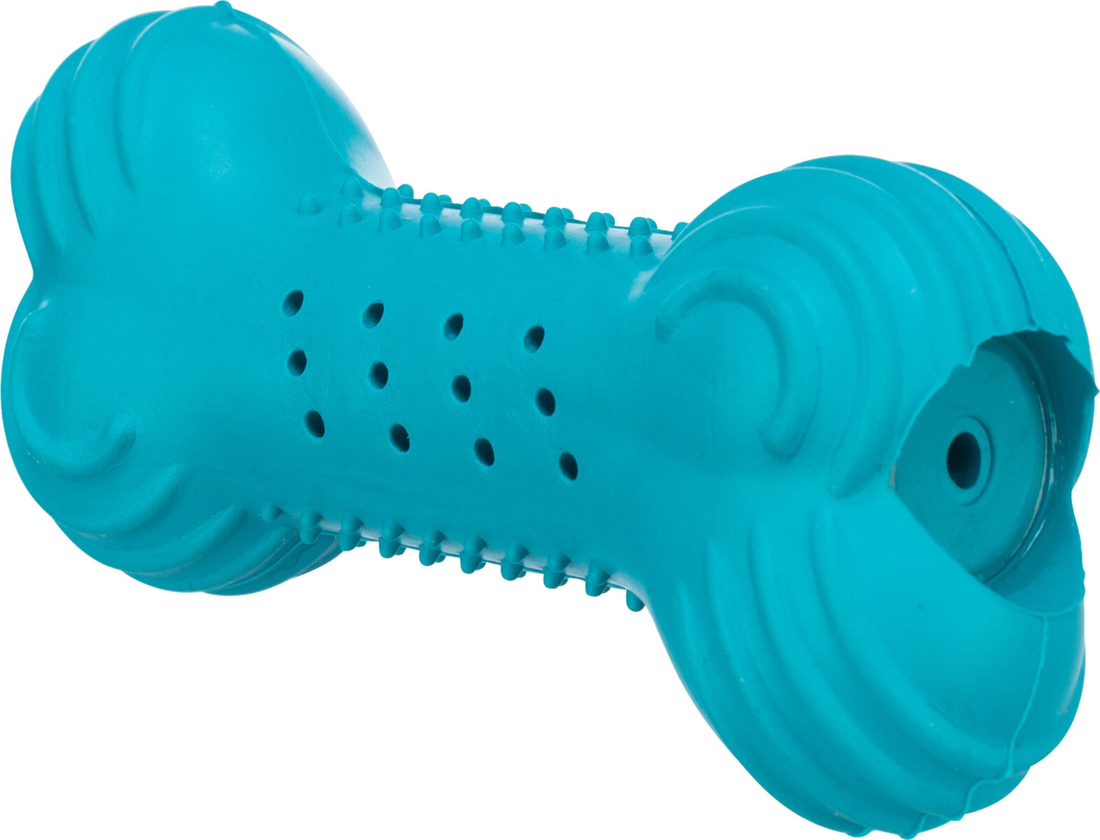 Jucarie Racoritoare Pentru Caini, Os, Cauciuc, 11 cm [1]