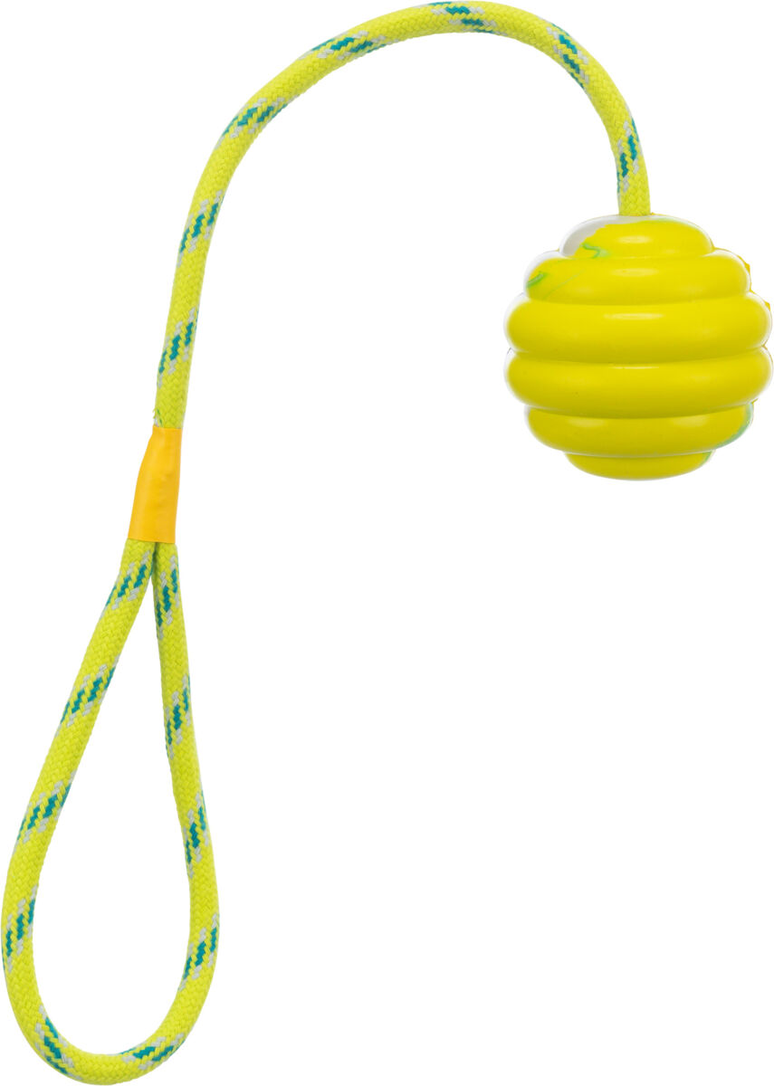 Petshop - Jucarie Pentru Caini, Minge Ondulata Pe Sfoara, 6/30 cm