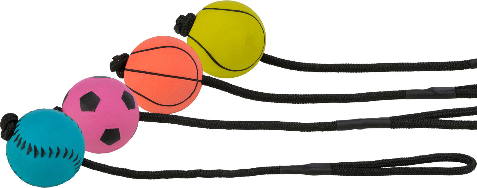 Petshop - Jucarie Pentru Caini, Minge Sport Pe Sfoara, 6/30 cm