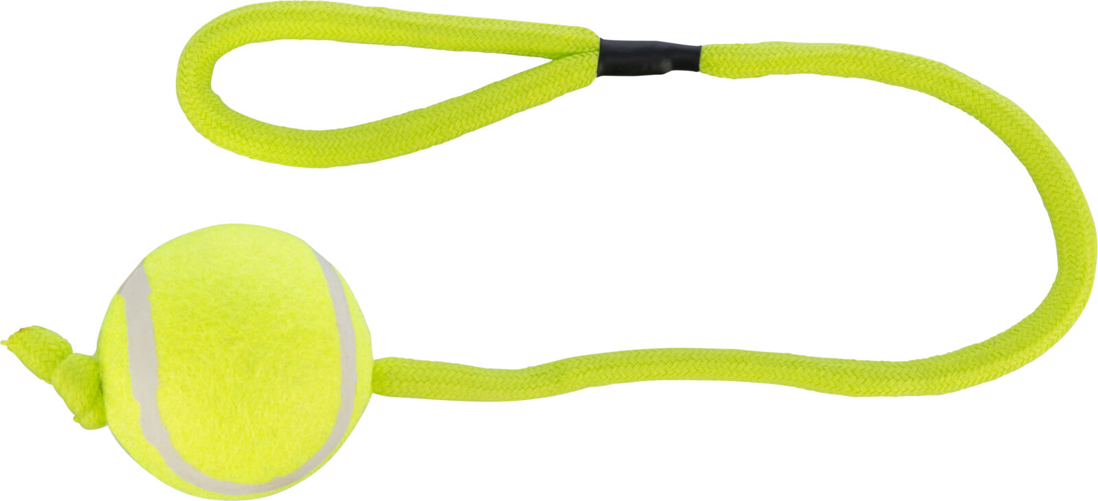 Petshop - Jucarie Pentru Caini, Minge Tenis Pe Sfoara, 6/50 cm, Lime
