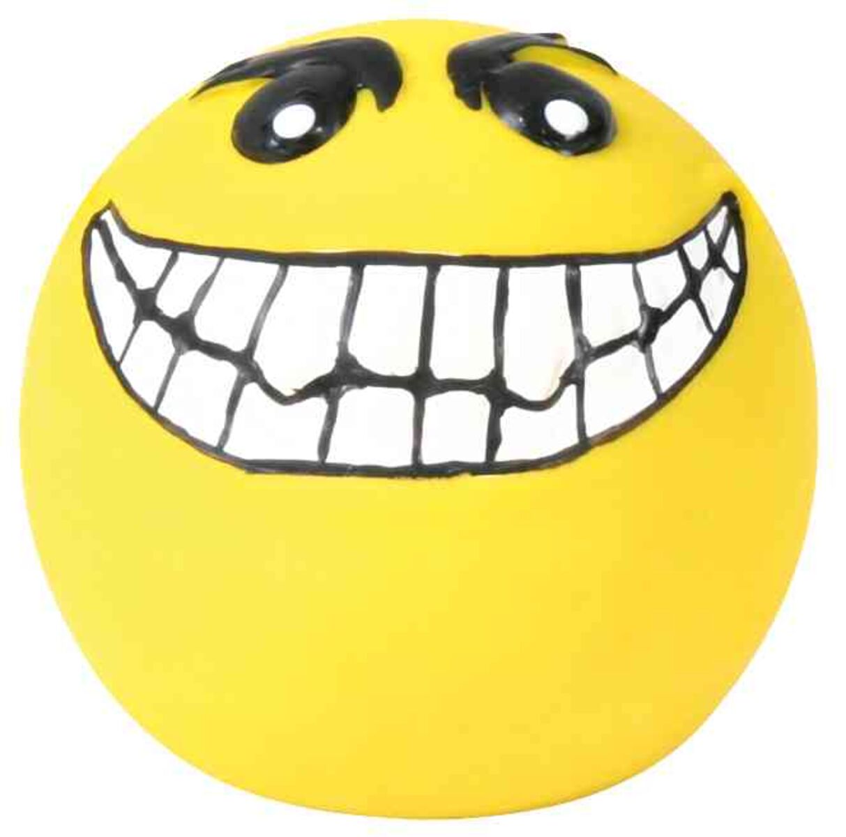 Petshop - Jucarie Pentru Caini, Minge Smiley, Latex, Cu Sunet, 6 cm, Diverse Modele
