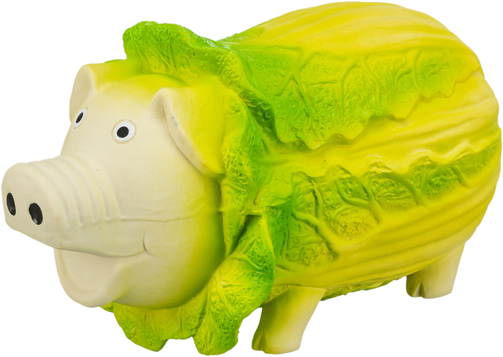 Petshop - Jucarie Pentru Caini, Varza-Porc, Latex, Cu Sunet, 23 cm, Verde Deschis