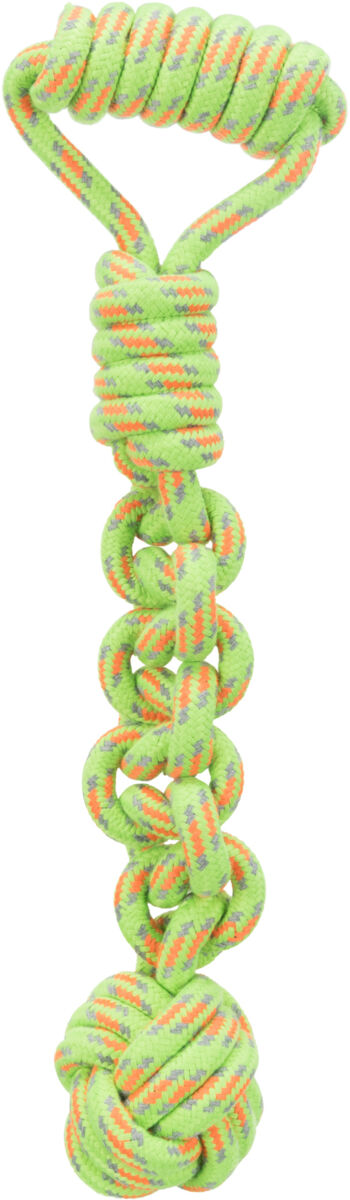 Jucarie Pentru Caini, Sfoara Cu Minge Nod, 8/38 cm, Diverse Culori [1]