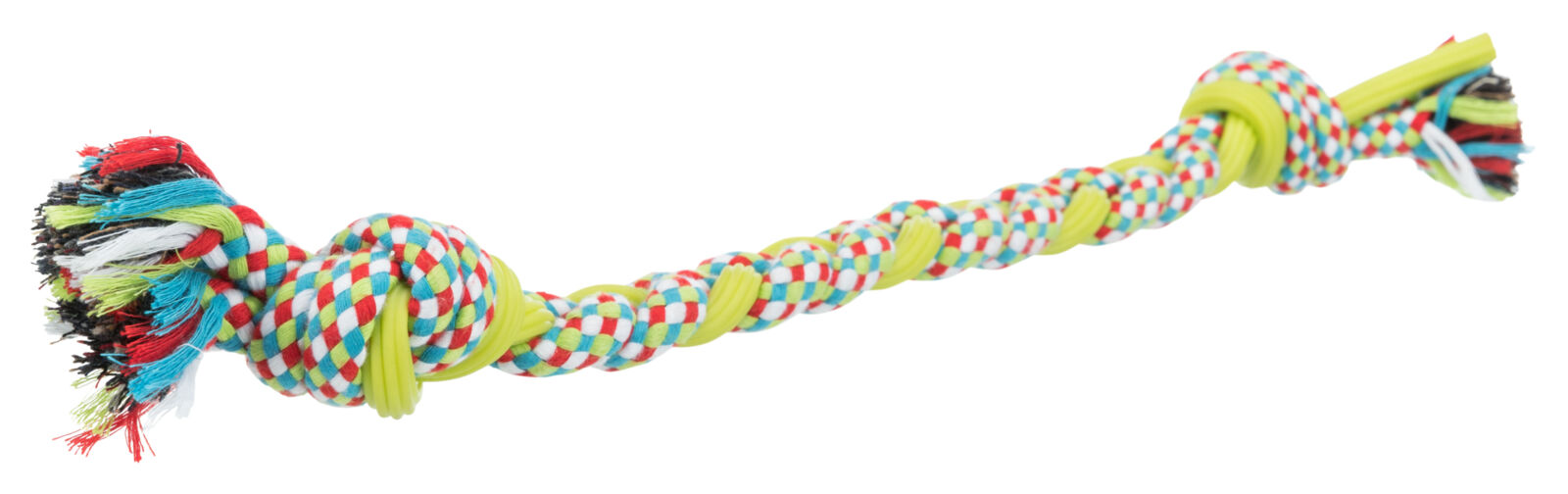 Petshop - Jucarie Pentru Caini, Sfoara Impletita, Bumbac/TPR, 50 cm