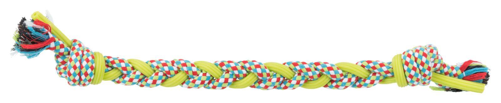 Jucarie Pentru Caini, Sfoara Impletita, Bumbac/TPR, 50 cm [1]