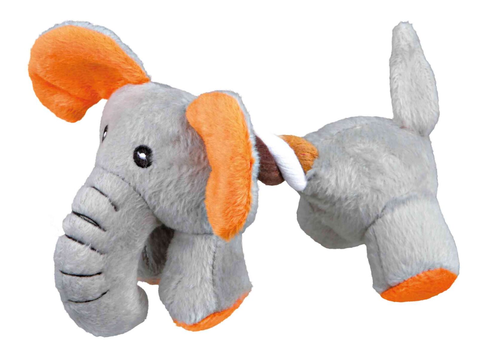 Petshop - Jucarie Pentru Caini, Elefant Cu Sfoara, Plus, Cu Sunet, 17 cm