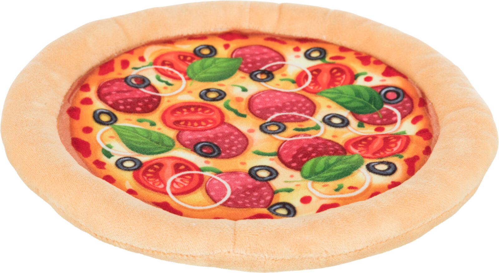 Petshop - Jucarie pentru Caini, Pizza, Plus, Fosnitoare, 26 cm