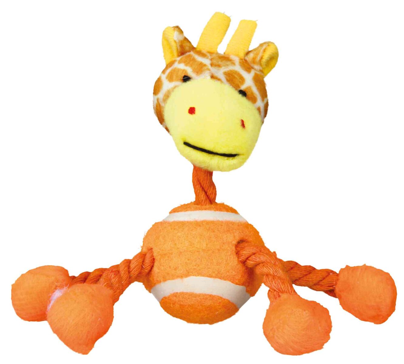 Jucarie Pentru Caini, Animal Cu Minge Tenis Si Franghie, Plus, 16 cm, Diverse Modele [2]