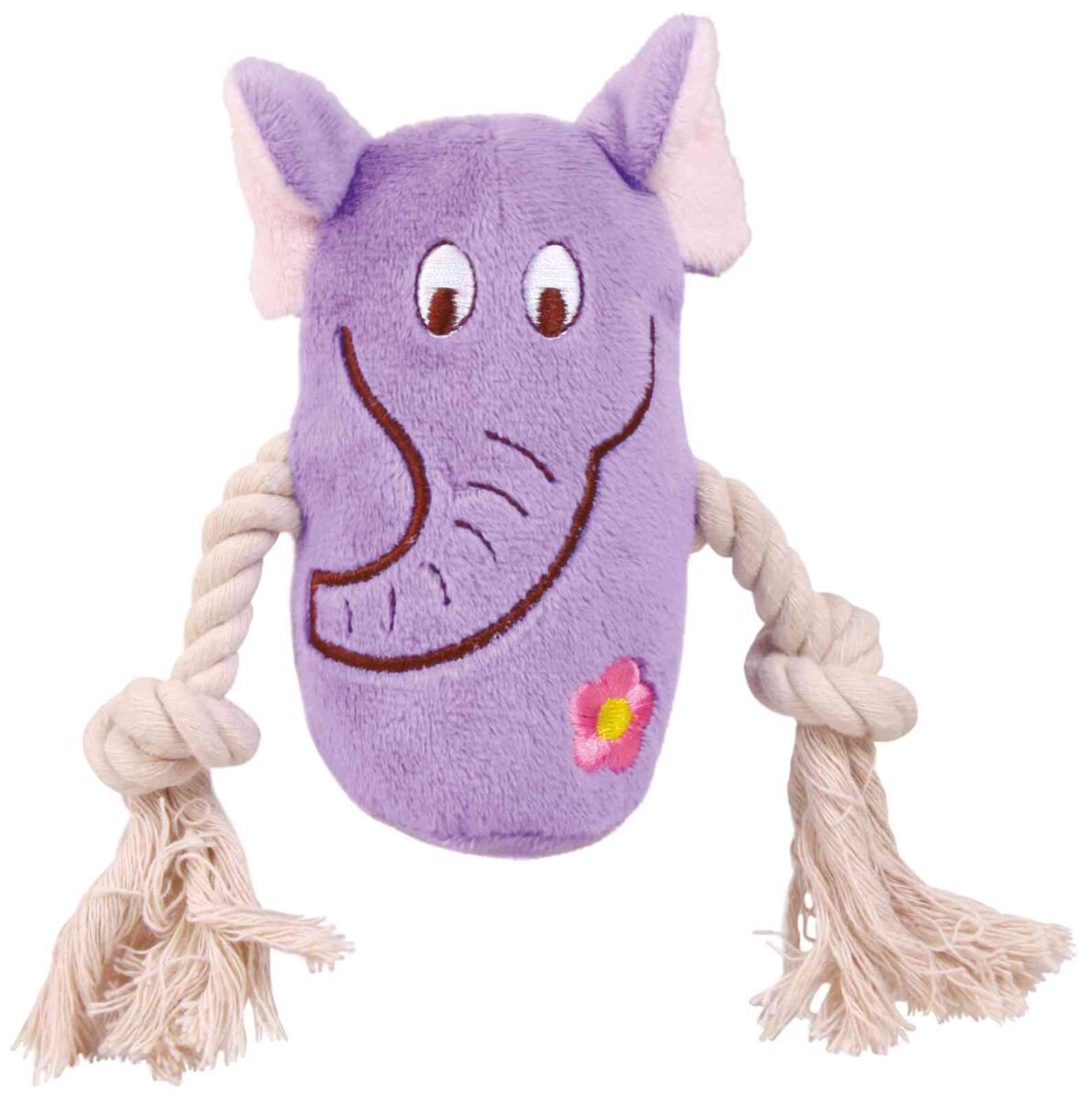 Petshop - Jucarie Pentru Caini, Animal Plus Cu Sfoara, Cu Sunet, 13 cm
