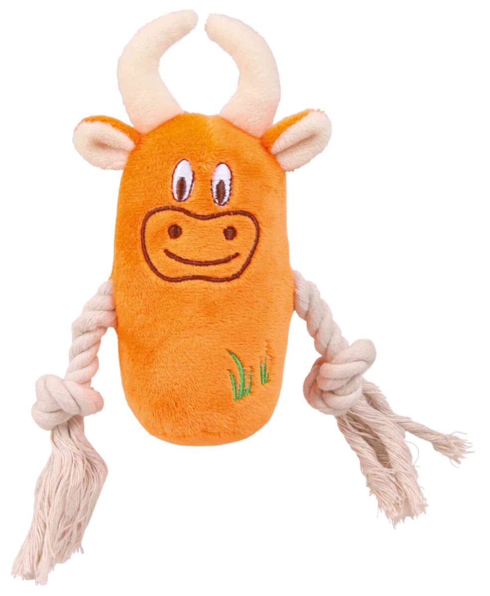 Jucarie Pentru Caini, Animal Plus Cu Sfoara, Cu Sunet, 13 cm [2]