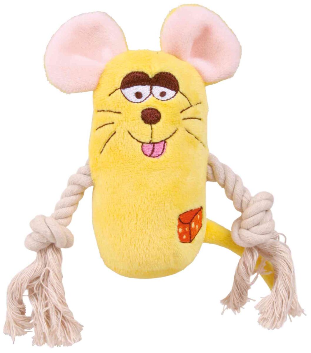 Jucarie Pentru Caini, Animal Plus Cu Sfoara, Cu Sunet, 13 cm [3]