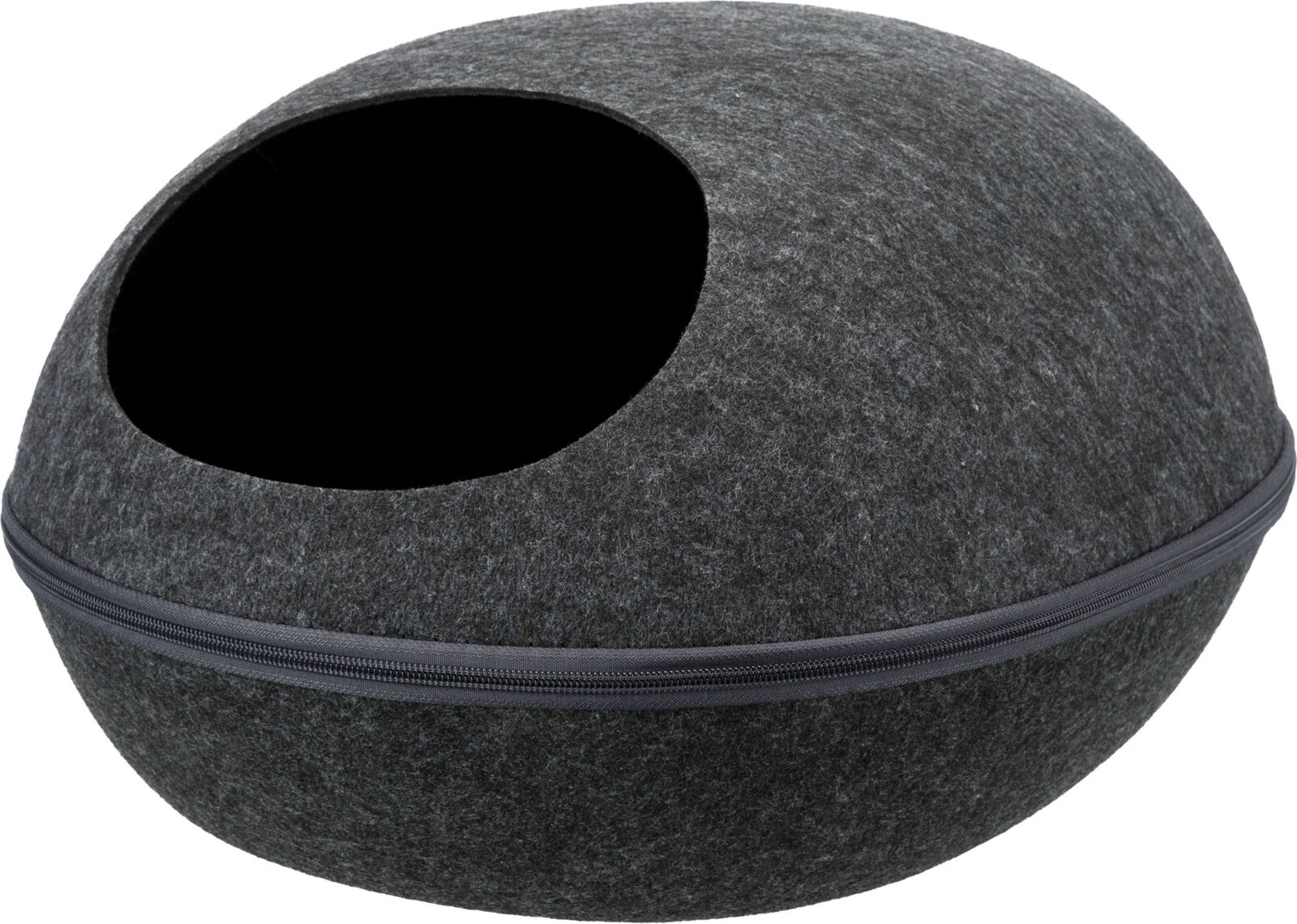 Petshop - Culcus Livia Soft, cu Fermoar, 40 x 24 x 47 cm, Gri Antracit