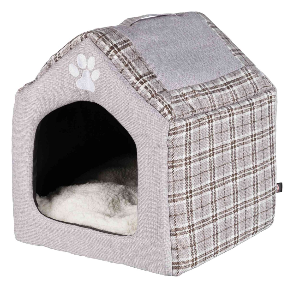 Custi, cotete, tarcuri si colivii - Casuta Iglu Silas 40 x 45 x 40 cm Gri/Crem