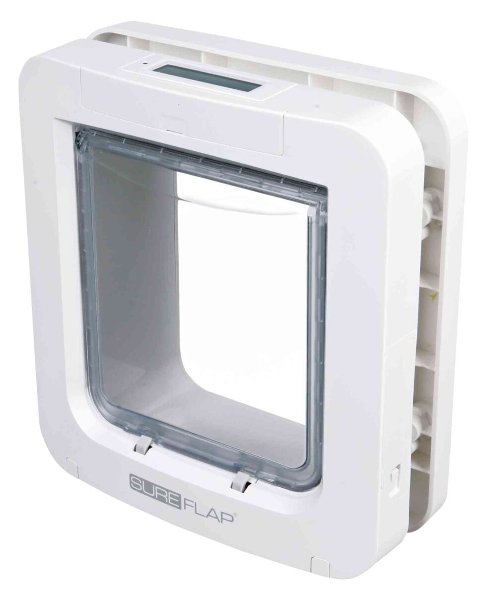 Petshop - Usa Batanta, SureFlap 4-Way Flap, cu Microcip, 26.2 x 28.1 cm, Alb