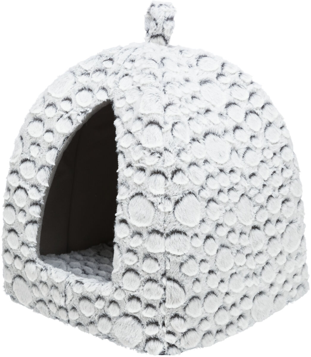 Petshop - Culcus Iglu, Mila, 32 - 42 - 32 cm, Alb-Gri