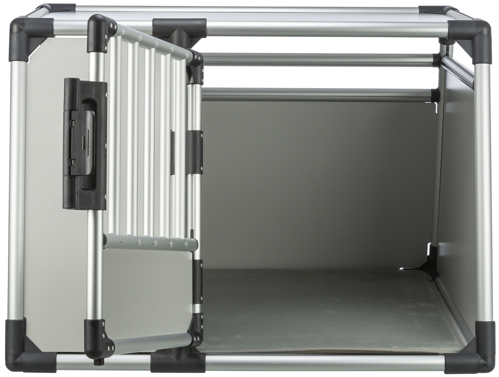Cusca de Transport, Aluminiu, L: 93 x 64 x 81 cm, Pana la 40 kg, Argintiu/Gri [2]