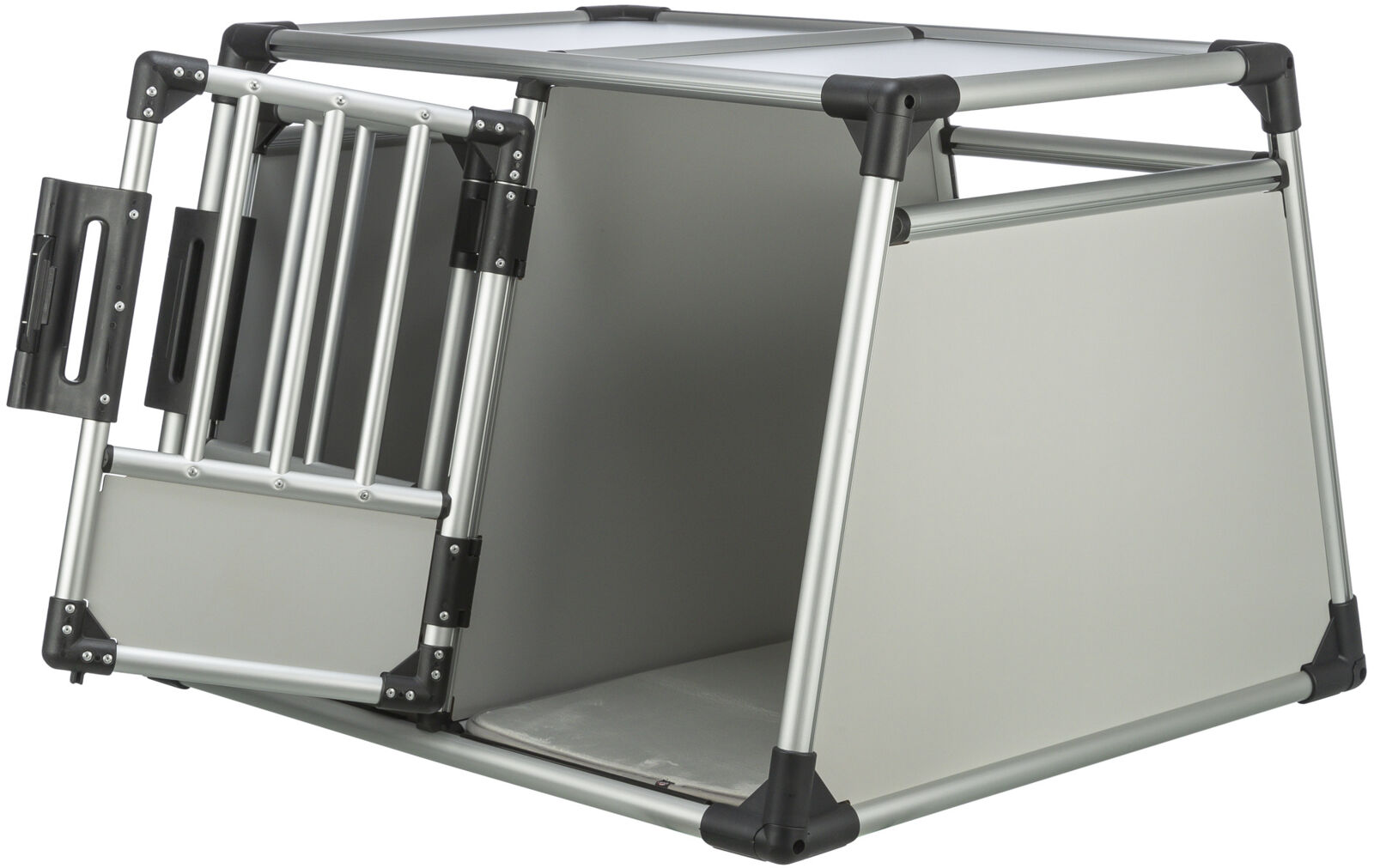 Cusca Dubla de Transport, Aluminiu, M-L: 93 x 64 x 88 cm, Pana la 50 kg, Argintiu/Gri [1]