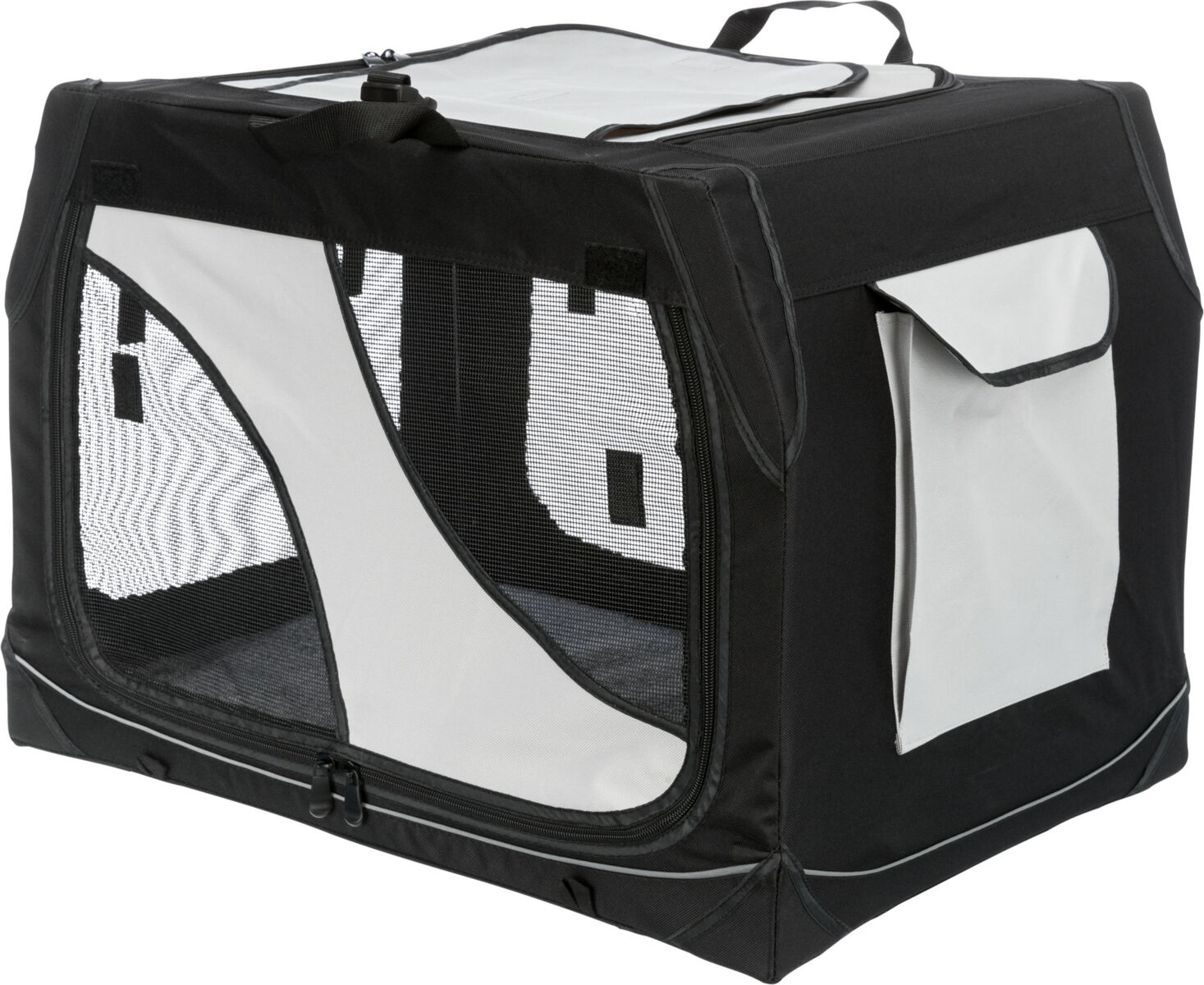 Geanta Transport Auto/Cazare Caini, Vario, S: 61 x 43 x 46 cm, Negru/Gri [1]
