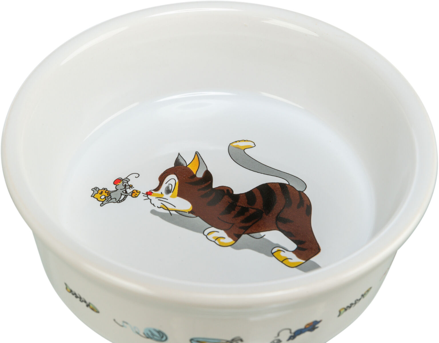 Castron Ceramic Pentru Pisici, 0.2 l/11 cm, Alb [1]