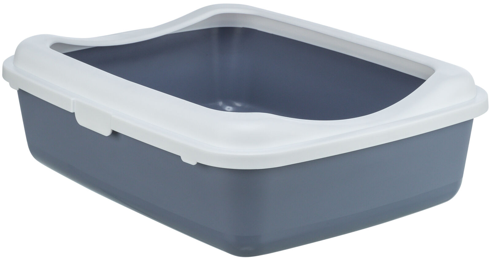 Litiere - Litiera Classic, cu Rama, 37 x 15 x 48 cm, Violet/Alb