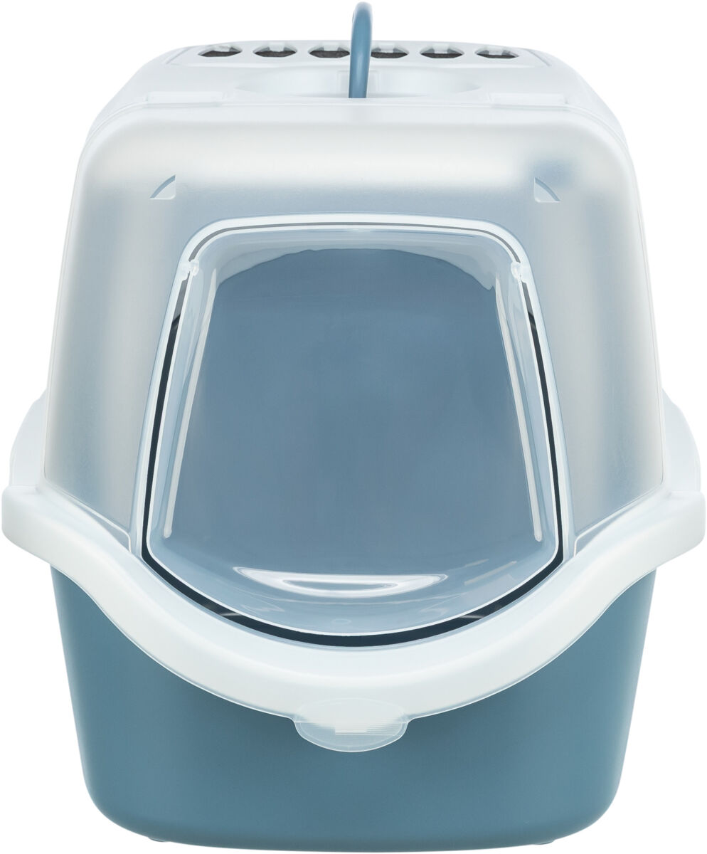 Litiera Vico Open Top, cu Capac si Lopatica, 40 x 40 x 56 cm, Albastru/Alb [1]