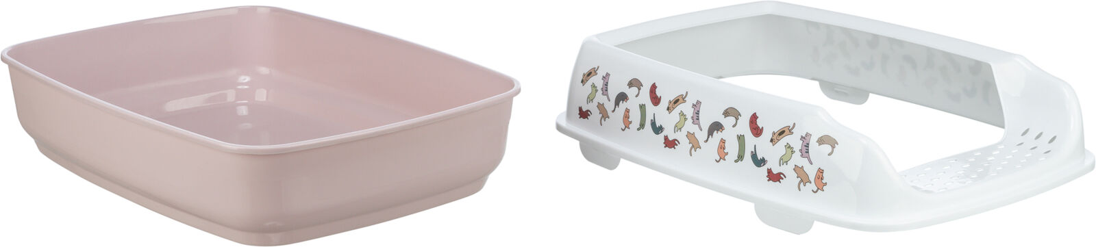 Litiera Delio, cu Rama, 38 x 20 x 50 cm, Lila/ Alb [3]