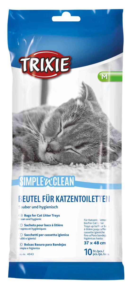 Igiena animale de companie - Pungi Igienice Simple'n'Clean, pentru Litiera, M: pana la 37 x 48 cm, 10 buc