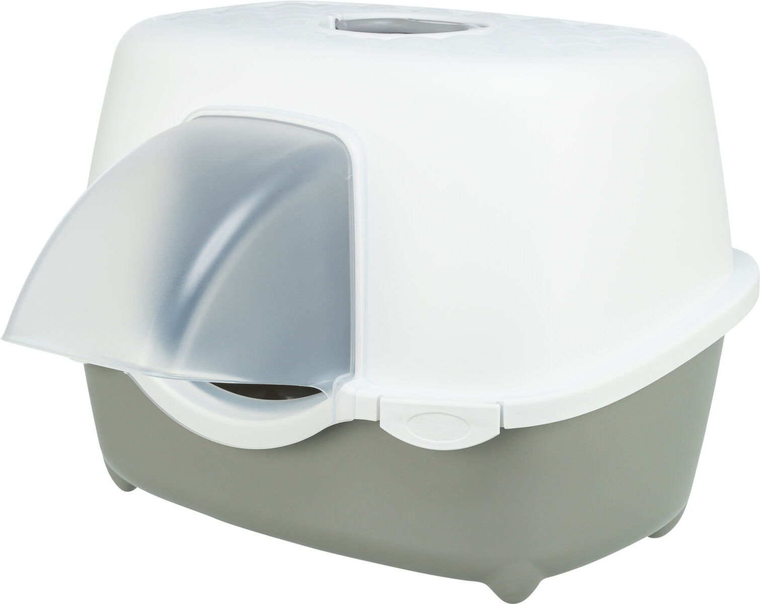 Litiere - Litiera Davio Top, Cu Capac, 56 x 39 x 39 cm, Salvie/Alb