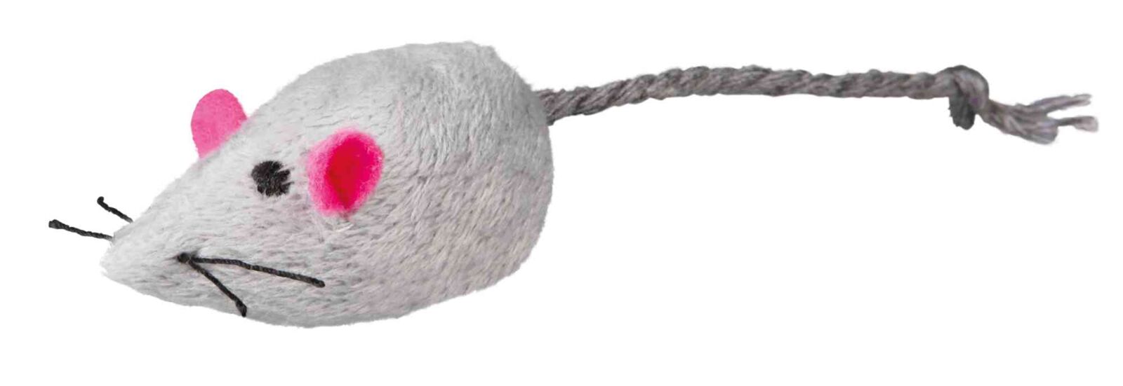 Petshop - Jucarie Pentru Pisici, Set 2 x Soricei Cu Clopotel, 5 cm