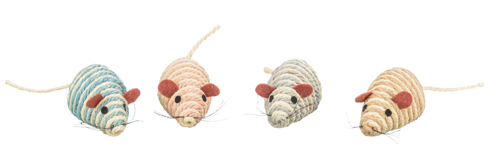 Petshop - Jucarie Pentru Pisici, Soarece Sisal, Cu Clopotel, 10 cm