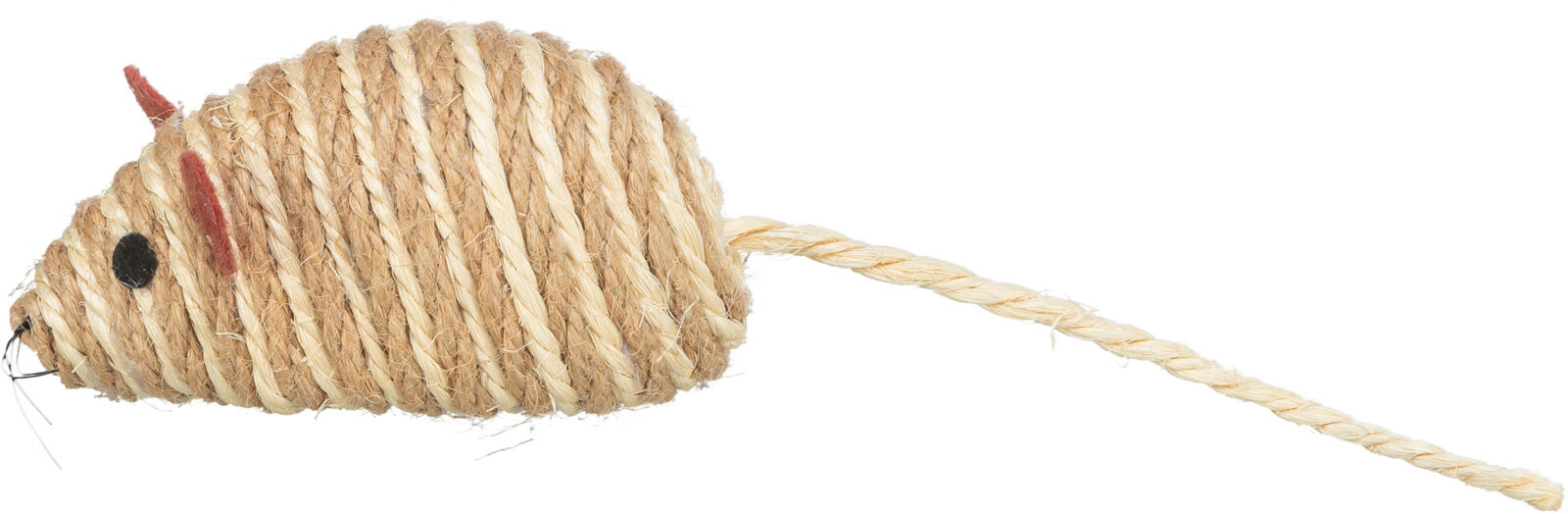 Jucarie Pentru Pisici, Soarece Sisal, Cu Clopotel, 10 cm [3]